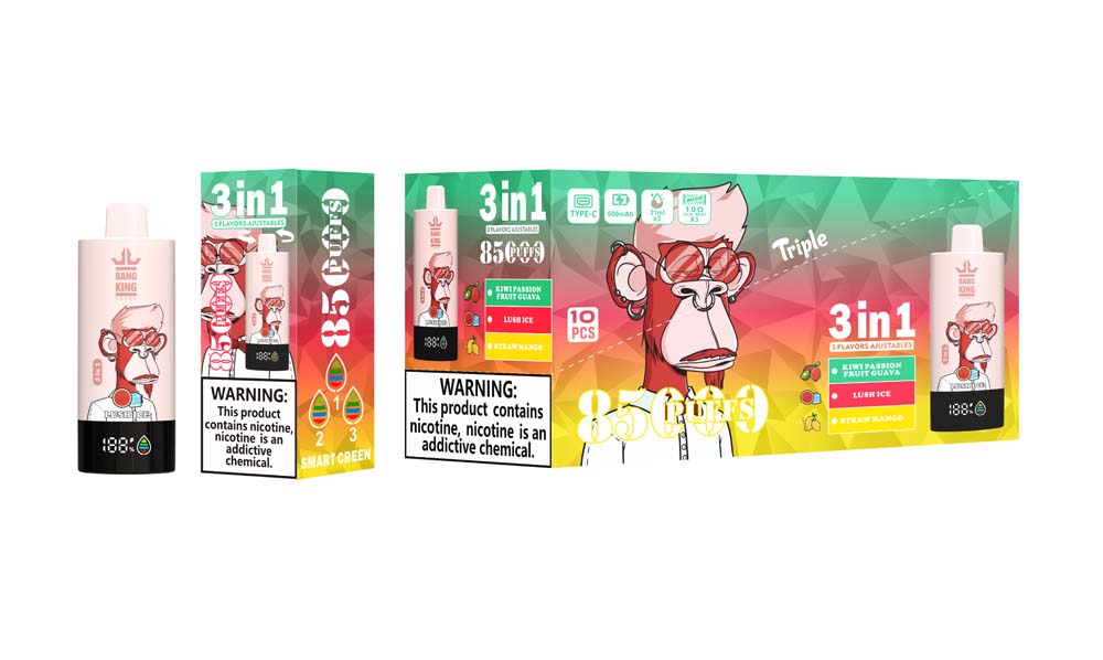 Bang king triple 85k puff vape sekali pakai