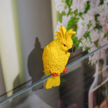 Colorful Simulation Parrot Fish Tank Decoration