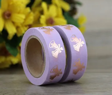 Lavender sticker roll custom printed reflective tape