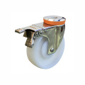 Stainless Steel Casters European Style hole Top Brake