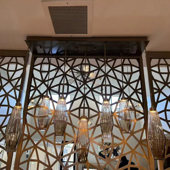 Creative Design Brass Big Indoor Cluster Ceiling Hanging Light with Crystal Pendant