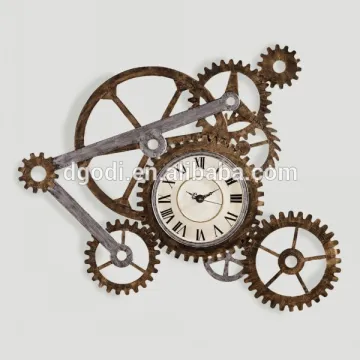 ISO9001 certificated mechanical gear clock high precision gear table clock