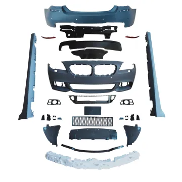 5S F10 F18 M4 M5 Wide Body Kit - Kuajie Style Front Bumper, Side Skirts, and Fender Ducts