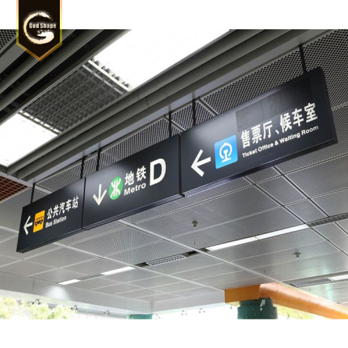 Terminal del aeropuerto Uso LED Way Finding Project Signs