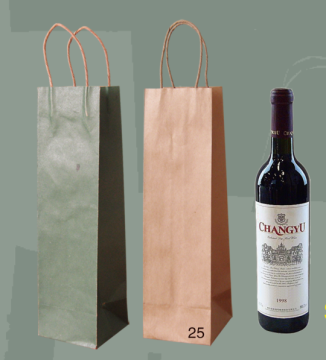 Wine Paper Bag With Handle