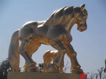 famous large bronze horse sculpture