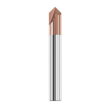 90 Degree Chamfer End Mill: HANDERK 2/3/4 Flutes Carbide V Bits Accessories for V Groove and CNC Chamfering