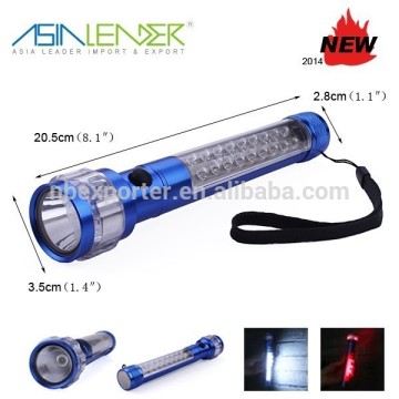 1+18+6+3LED 4in1 Multi-Function Aluminium Flashlight with magnet
