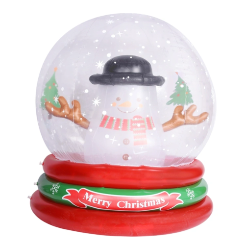 كرة بلورية قابلة للنفخ لتزيين عيد الميلاد