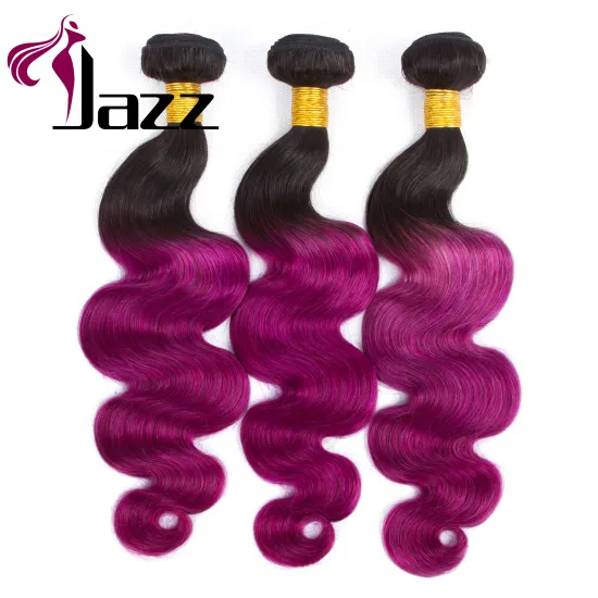 Brazilian superior quality customize available Purple human hair extensions