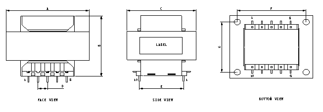 UL Approved Ei Series Dry Type Power Electronic Transformer for Program-Controlled Switchboard