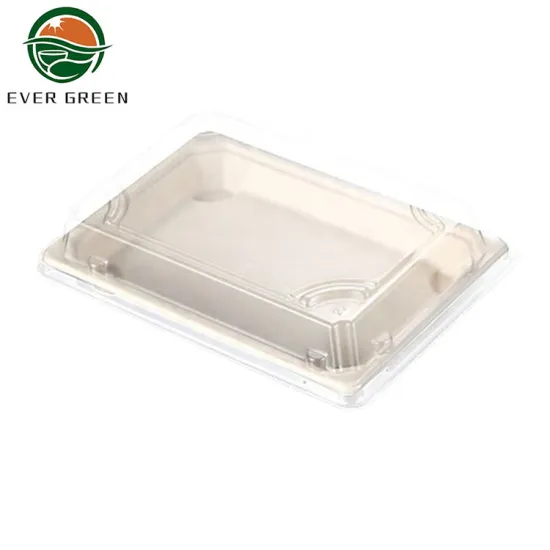 Eco-friendly To Go Container Sugarcane Bagasse Sushi Tray