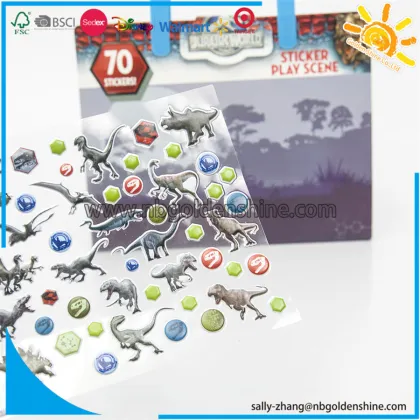 Jurassic World Take-Along Sticker Play Scene