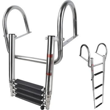 Telescoping Stainless Steel Swim Platform Extendable Boat Ladder