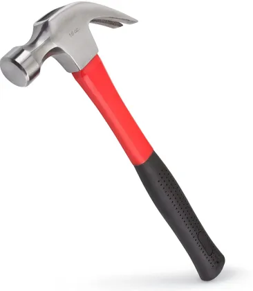 YUHANG 16 Oz. Jacketed Fiberglass Tools Nail Claw Hammer