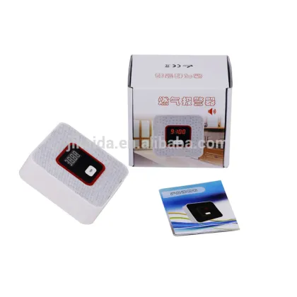Wireless z-wave gas leak detector with LCD meter gas