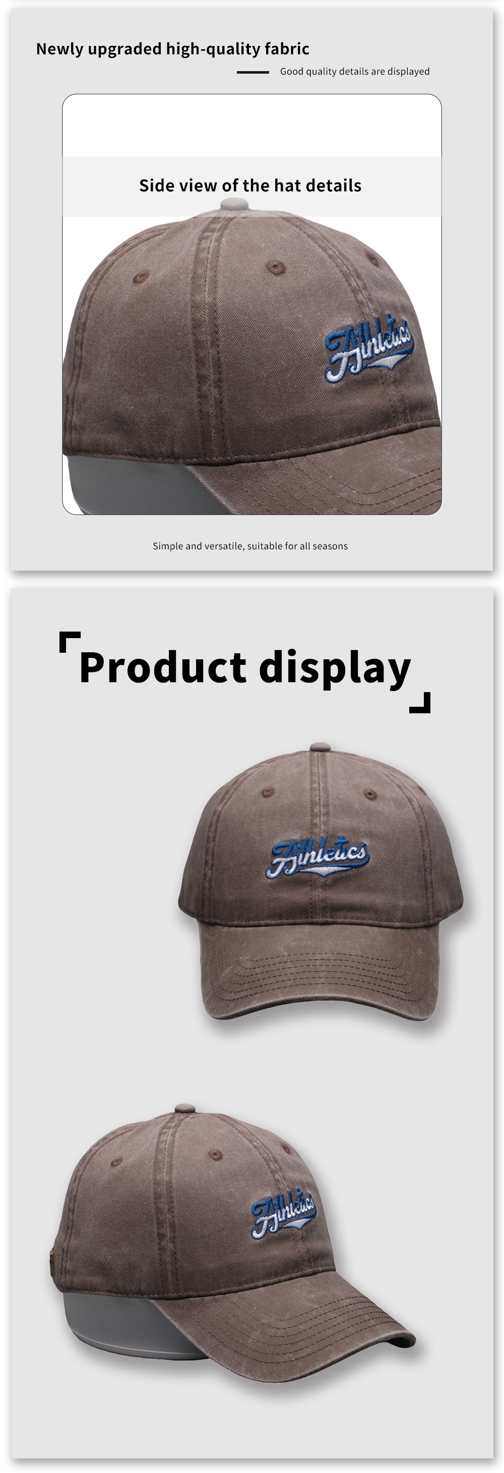 Premium 100% Cotton Embroidered Baseball Cap