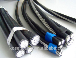Aluminum core PVC/PE/XLPE Insulated ABC Cable aerial bundle cable