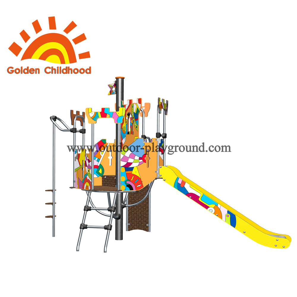 Colorful Type Slide Outdoor Playground Facility For Children