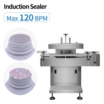 Automatic Induction Sealer for Rich Packing 120BPM High Speed Bottles Aluminum Foil Sealing