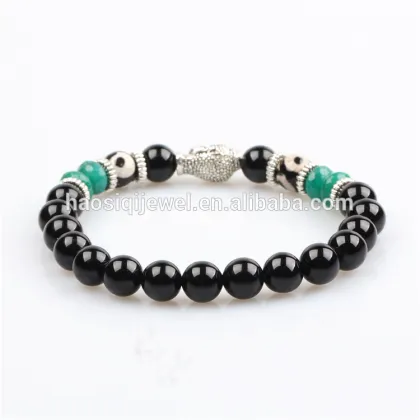 gemstone agate beaded bracelet Tibetan buddha bracelet men bracelet