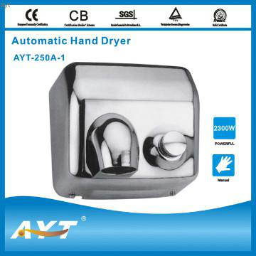 Stainless steel manual hand dryer