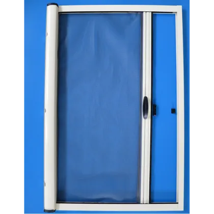 Aluminum roller insect mosquito net door
