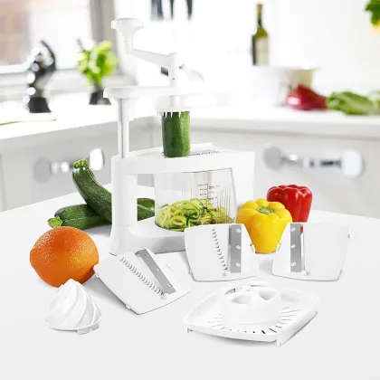 Hand Operated Best Veggie Pasta Spaghetti Maker and Mandoline Slicer for Lowy Carb/Paleo/Gluten-Free Meals