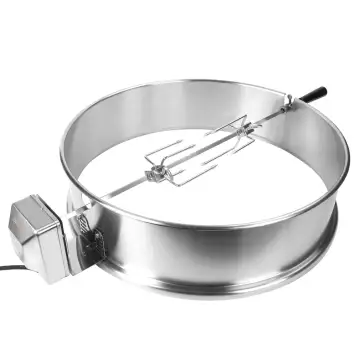 Stainless Steel Rotisserie Motor 2 in 1 Multi-purpose Kit BBQ Charcoal Grills  Chicken Rotisserie for Kamado