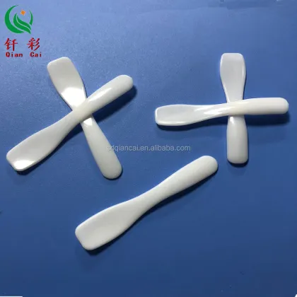 Glass Jar Face Cream with Cosmetic Facial Spatula and Plastic Spoon