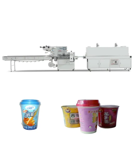 Semi automatic box shrink wrap package machine