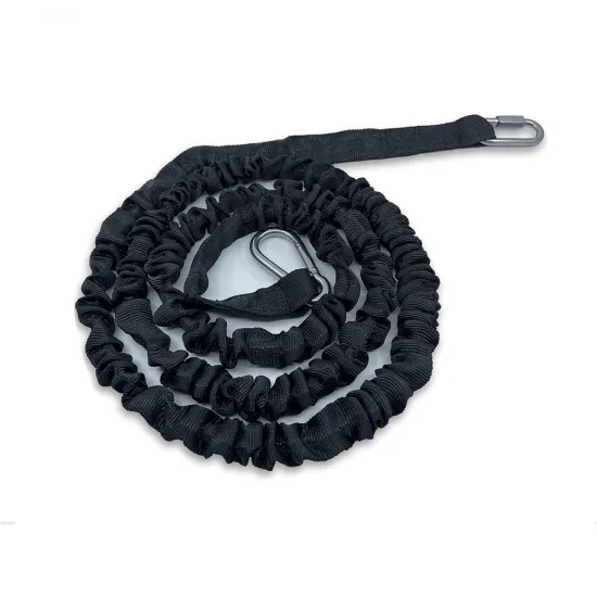 Marine Grade Bungee Line - Elastic Anchoring Rope with Snap Hook