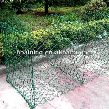 Green PVC coated Gabion Boxes