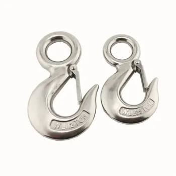 Heavy Duty S320 Stainless Steel Crane Hook For Lifting WLL 0.5 TON Safety Hook