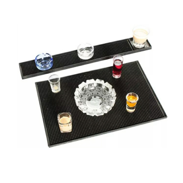 100% PVC Branded Logo Beer Bar Mat - Hot Resistant Silicone Rubber Wine Spill Mat