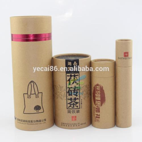 Guangzhou yecai venta al por mayor té de fabricación de papel redondo caja de embalaje personalizado