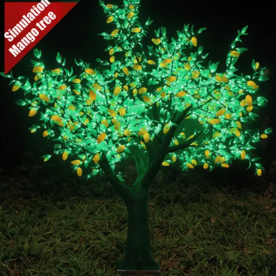 Hot Sale LED Tree Light with Artificial Fruit (Peach Apple Mango) for Holiday Decorations