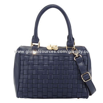 2014 New Style 100% Genuine and Woven Faux Leather Tote Bag, OEM Services Offered