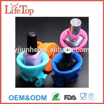 Nail Polish Art Beauty Tools Silicone Nail Polish Bottle Ring Holders