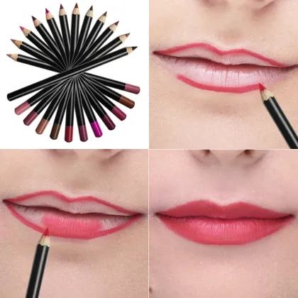 Private Label Matte Cream Pencil Brown Lip Liner with Logo