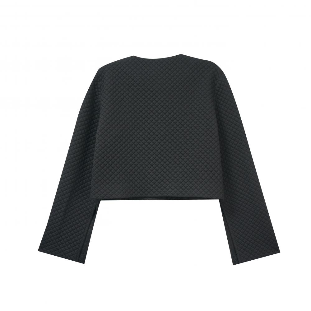 Ladies Black Woven Jacket