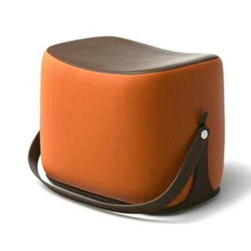 Modern designer leather fancy ottoman stool