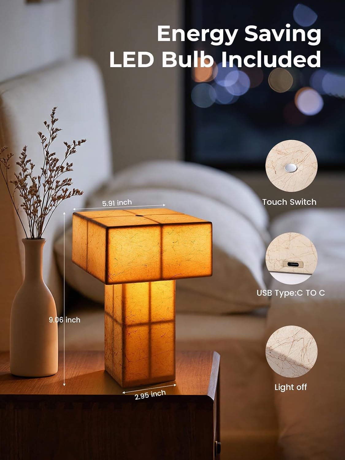 Mid-Century Modern Dimmable Cordless LED Table Lamp (8)
