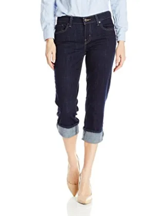 Women's Easy Fit Cameron Cuffed Capri Jean