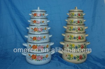 6 pcs casserole set, enamel casserole set, 676 D casserole set