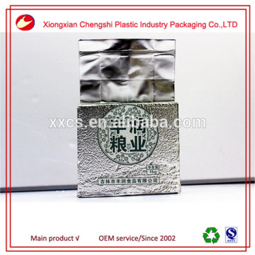 Heat seal silver color Vmpet food vacuum bag