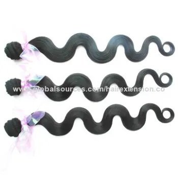 22-inch body wave human hair, natural color with good texture