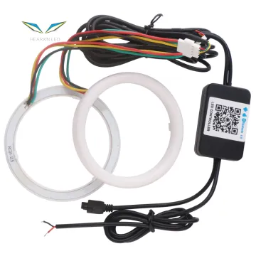 RGB Colorful 2835 LED Cotton Light with Angel Eye Headlight and APP Control