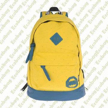 Fashion Sports Backpack, Made of Canvas, OEM and ODM Orders are Welcome