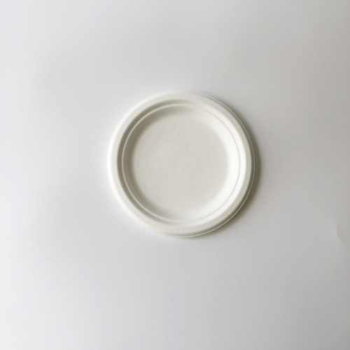 Bagasse Food Packaging Container 7 inch round plate bagasse serving plate Factory